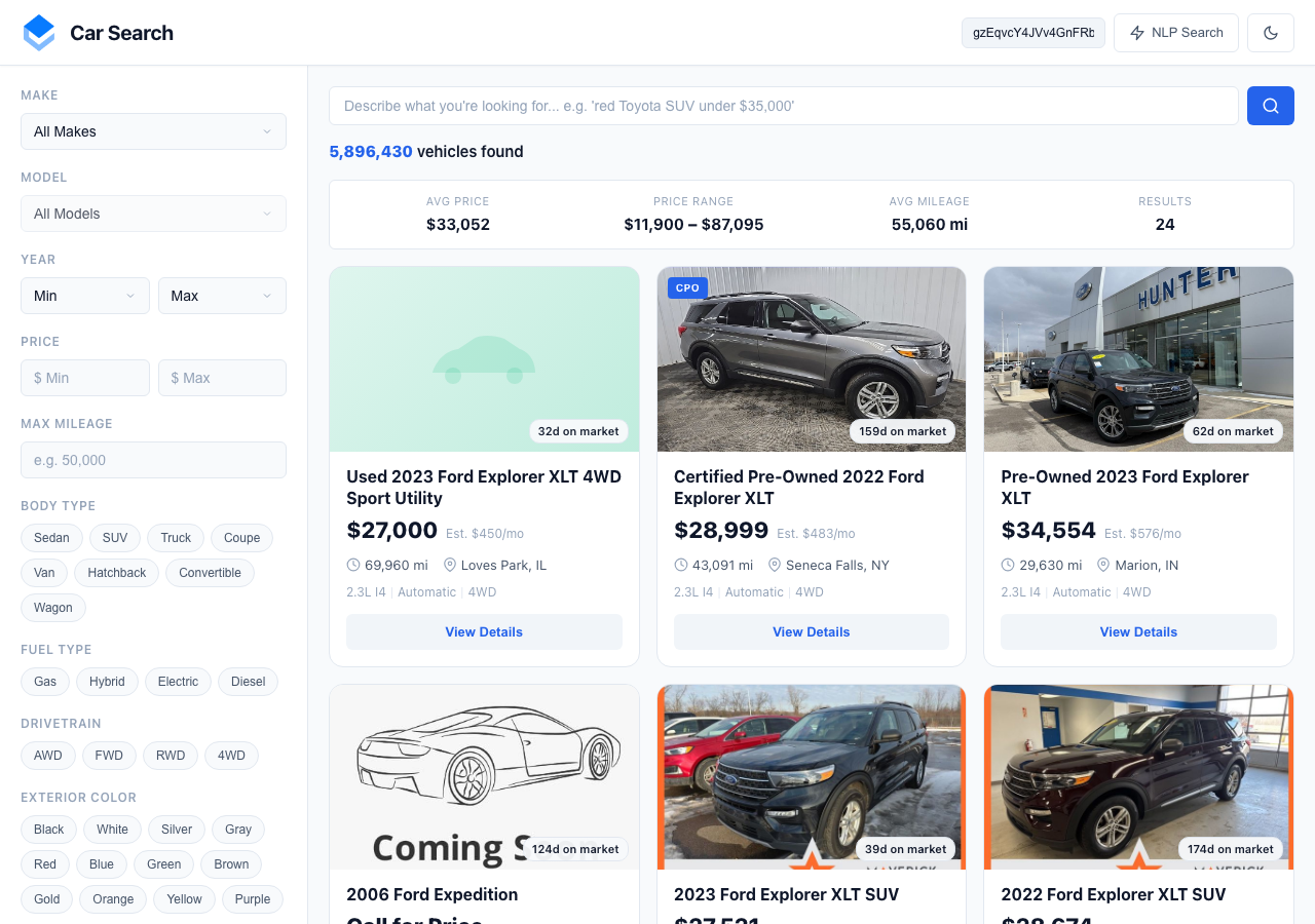 Car Search screenshot