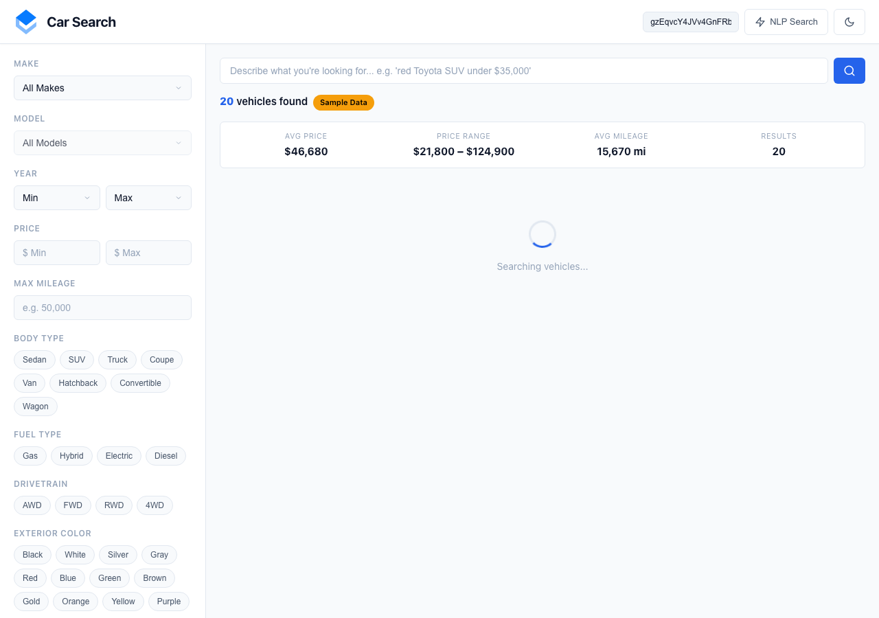 Car Search screenshot
