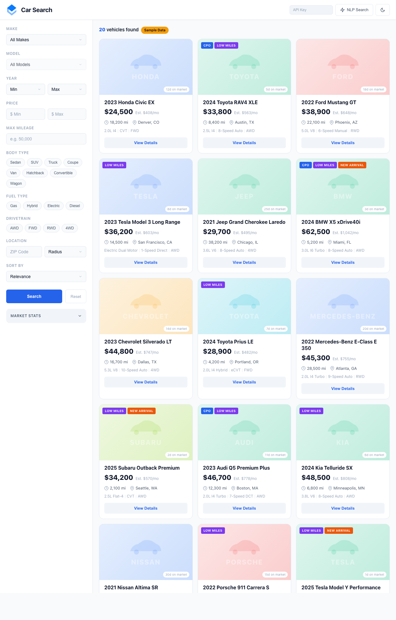 Car Search screenshot