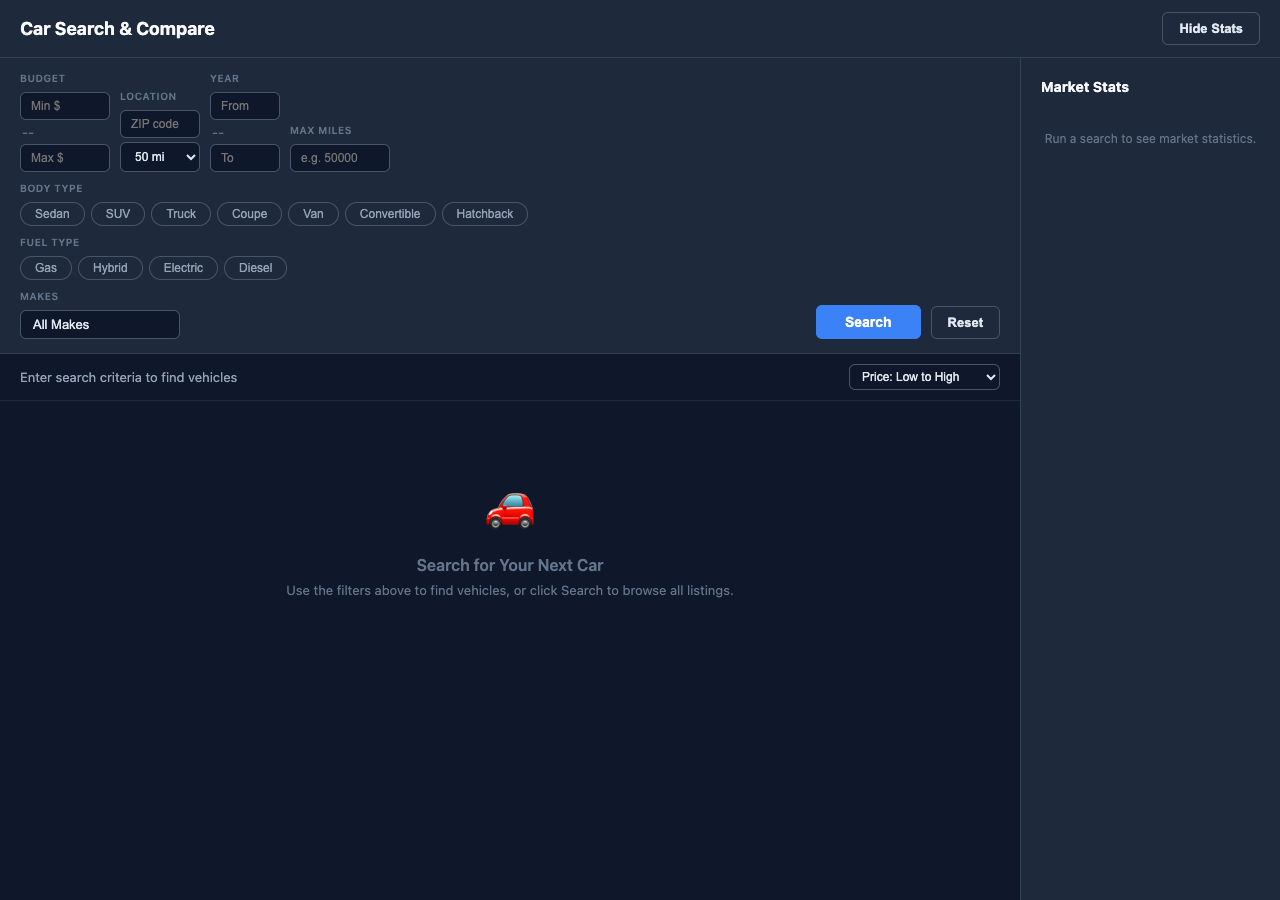 Car Search & Compare screenshot